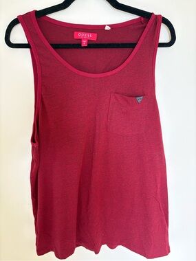 New without Tags GUESS Men's Sleeveless Tank Top - Wine Red